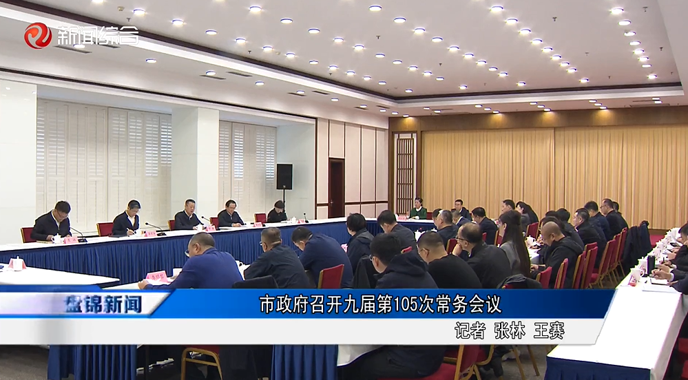 市政府召开九届第105次常务会议