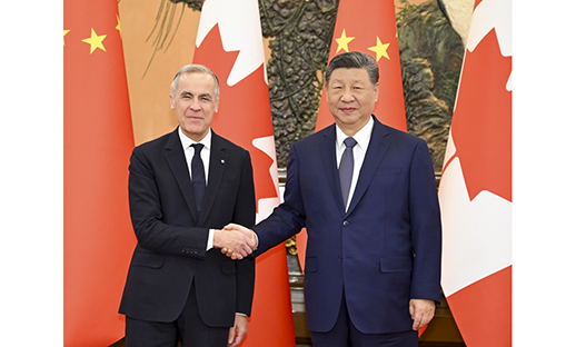 习近平会见加拿大总理卡尼